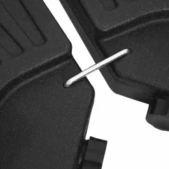 vidaXL - Parasolvoet - Zwart - Kunststof