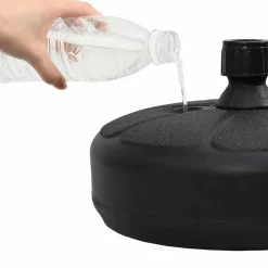 vidaXL - Parasolvoet - Zwart - Kunststof