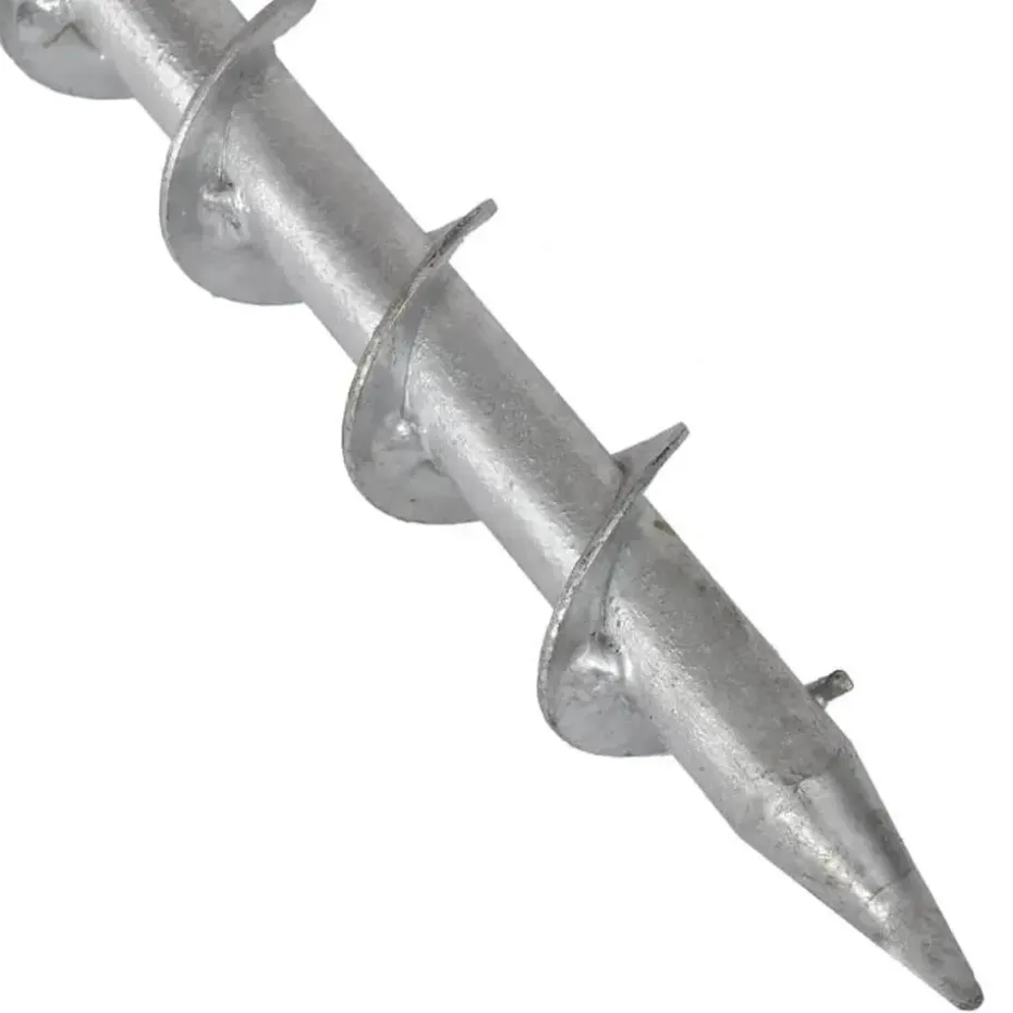 vidaXL - Parasolvoet grondanker - Zilver - Staal