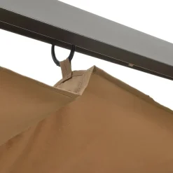 vidaXL - Pergola - Taupe - Staal
