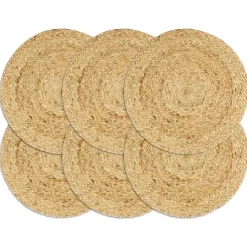 vidaXL - Placemat - Bruin - Jute - 6 stuks