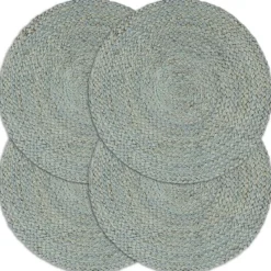 vidaXL - Placemat - Groen - Jute - 4 stuks