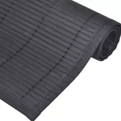 vidaXL - Placemat - Zwart - Bamboe