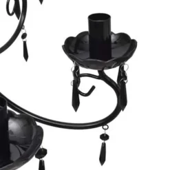 vidaXL - Plafondlamp - Zwart - Metaal - 55.5 x 46 cm