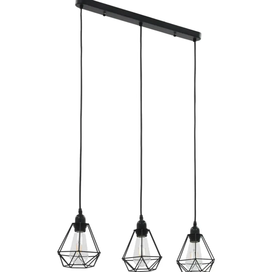 vidaXL - Plafondlamp - Zwart - Metaal