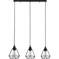 vidaXL - Plafondlamp - Zwart - Metaal