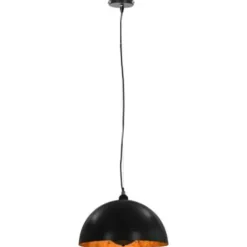 vidaXL - Plafondlamp - Zwart - Metaal - 40 cm - 2 stuks