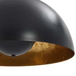 vidaXL - Plafondlamp - Zwart - Metaal - 40 cm - 2 stuks