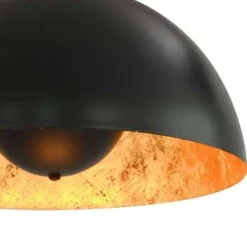 vidaXL - Plafondlamp - Zwart - Metaal - 40 cm - 2 stuks