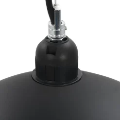 vidaXL - Plafondlamp - Zwart - Metaal - 40 cm - 2 stuks