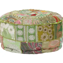 vidaXL - Poef - Groen - Katoen