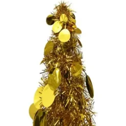 vidaXL - Pop-up Kerstboom - Goud - 120 x 25 cm