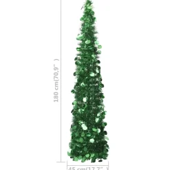 vidaXL - Pop-up Kerstboom - Groen - 180 x 45 cm