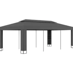 vidaXL - Prieel - Antraciet - Stof - 3 x 6 m