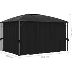 vidaXL - Prieel - Antraciet - Stof