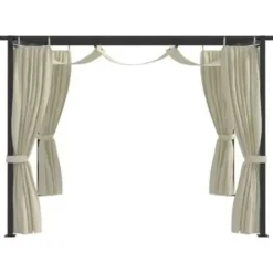 vidaXL - Prieel - Crème - Stof