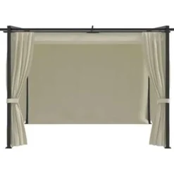 vidaXL - Prieel - Crème - Stof