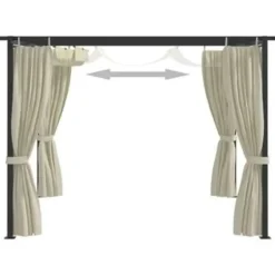 vidaXL - Prieel - Crème - Stof