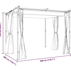 vidaXL - Prieel - Crème - Stof