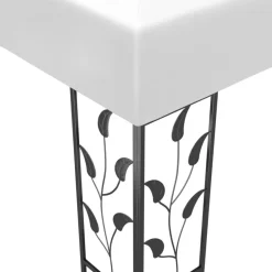 vidaXL - Prieel - Wit - Stof