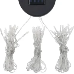 vidaXL - Prieel Met Lichtslinger - Antraciet - Stof - 300 x 300 cm