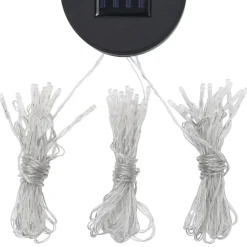 vidaXL - Prieel Met Lichtslinger - Antraciet - Stof - 3 x 3 x 2.73 m