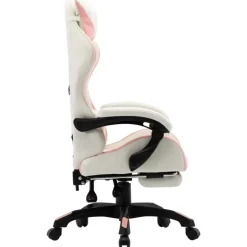 vidaXL - Race Stoel - Roze - Kunstleer