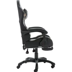 vidaXL - Race Stoel - Zwart - Kunstleer