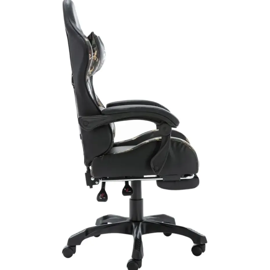 vidaXL - Race Stoel - Zwart - Kunstleer