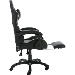 vidaXL - Race Stoel - Zwart - Kunstleer