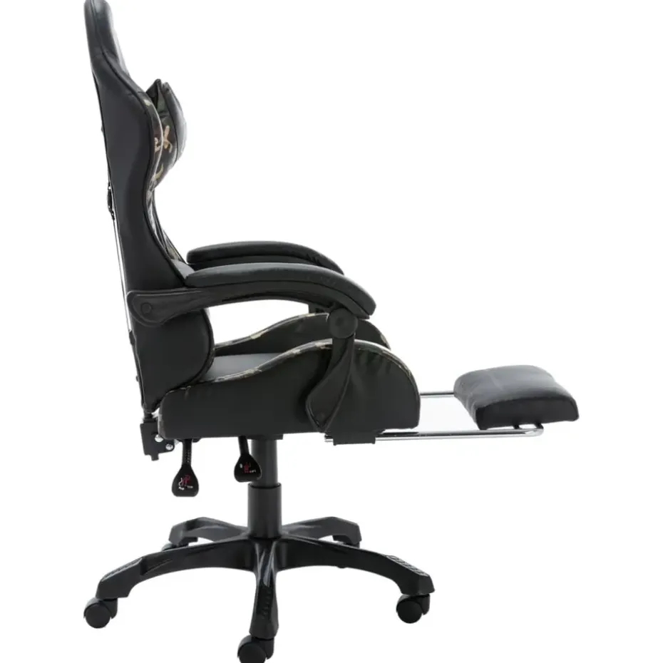 vidaXL - Race Stoel - Zwart - Kunstleer