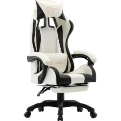 vidaXL - Race Stoel - Zwart - Kunstleer