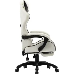 vidaXL - Race Stoel - Zwart - Kunstleer