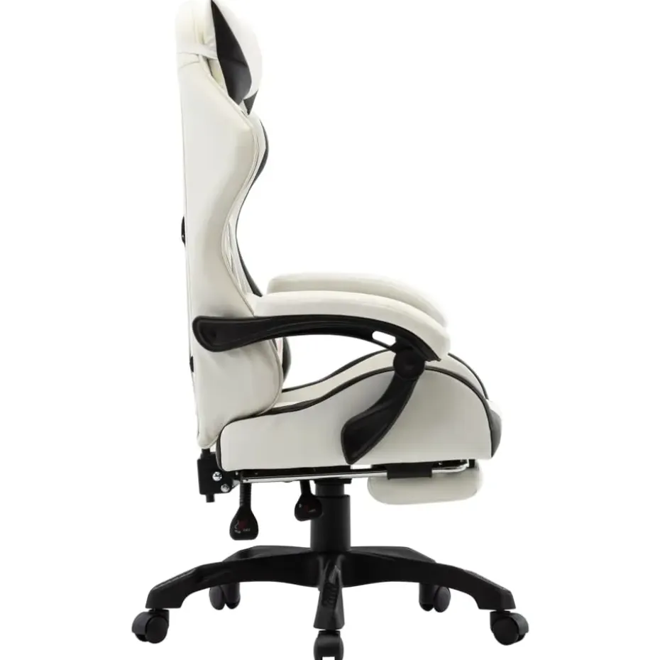 vidaXL - Race Stoel - Zwart - Kunstleer