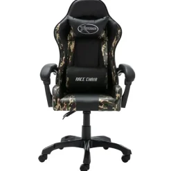 vidaXL - Race Stoel - Zwart - Kunstleer