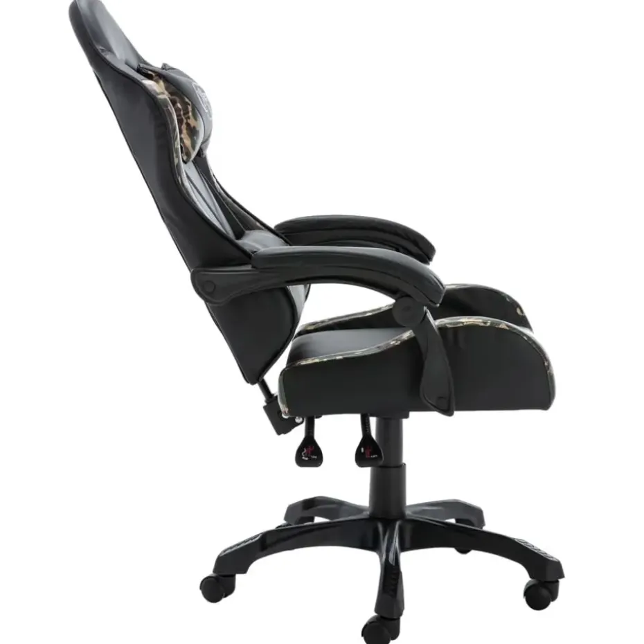 vidaXL - Race Stoel - Zwart - Kunstleer