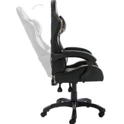 vidaXL - Race Stoel - Zwart - Kunstleer