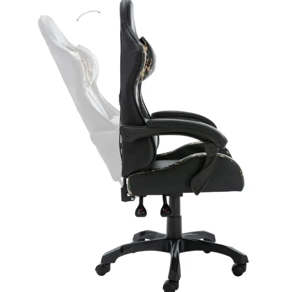 vidaXL - Race Stoel - Zwart - Kunstleer