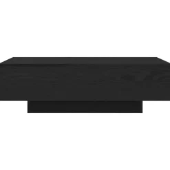 vidaXL - Rechthoekige Salontafel - Zwart eiken - Bewerkt hout - 100x49.5x31 cm