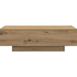 vidaXL - Rechthoekige Salontafel - Artisanaal eiken - Hout - 100x49.5x31 cm