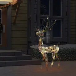 vidaXL - Rendier Kerstdecoratie - Multicolour - 70 x 41 x 120 cm