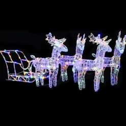 vidaXL - Rendieren En Slee Kerstversiering - Multicolour