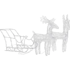 vidaXL - Rendieren En Slee Kerstversiering - Multikleur