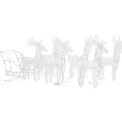 vidaXL - Rendieren En Slee Kerstversiering - Multicolour