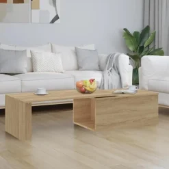 vidaXL - Salontafel - Bruin - Bewerkt hout