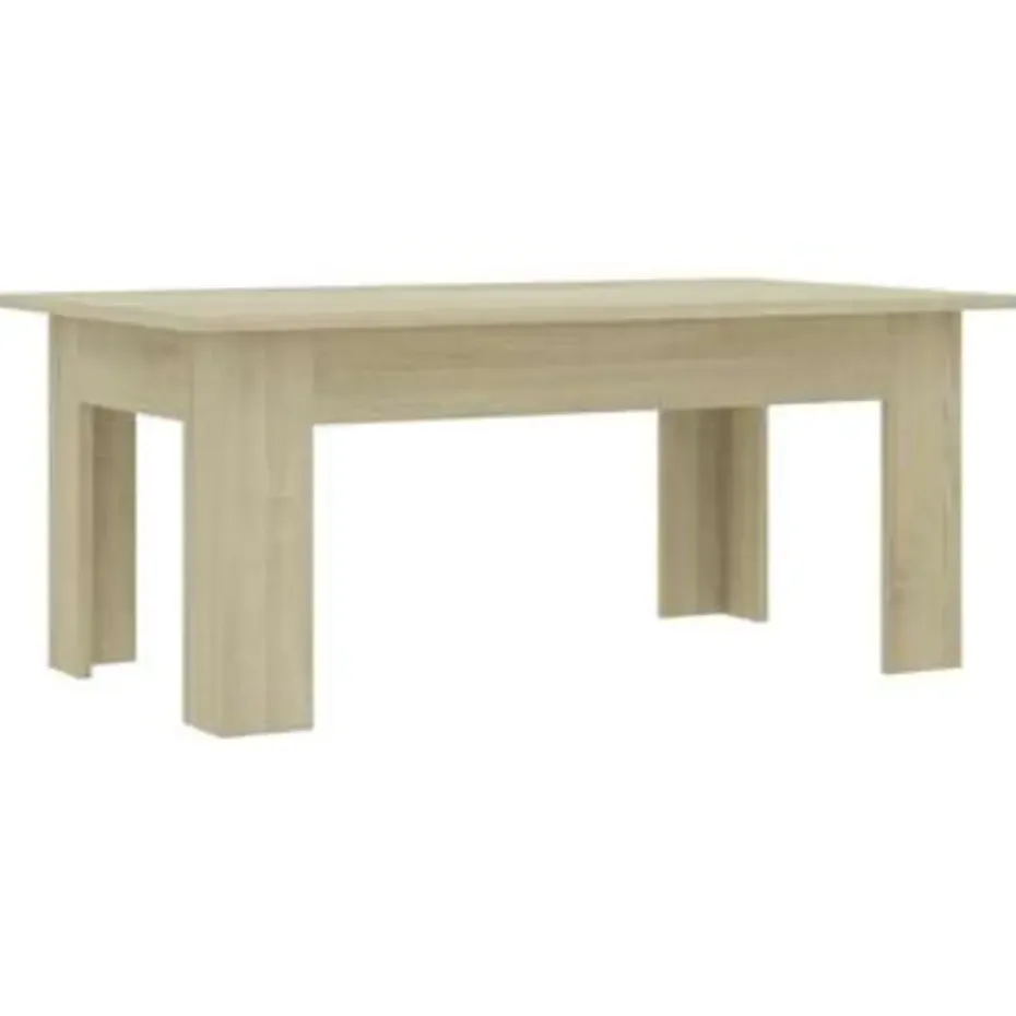 vidaXL - Salontafel - Bruin - Bewerkt hout - 100 x 60 x 42 cm