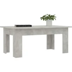 vidaXL - Salontafel - Grijs - Bewerkt hout - 100 x 60 x 42 cm