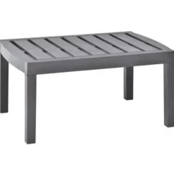 vidaXL - Salontafel - Grijs - Kunststof