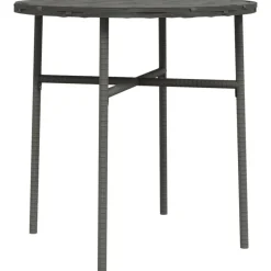 vidaXL - Salontafel - Grijs - Poly rattan