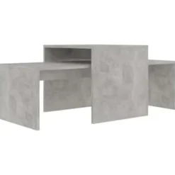 vidaXL - Salontafel - Grijs - Bewerkt hout